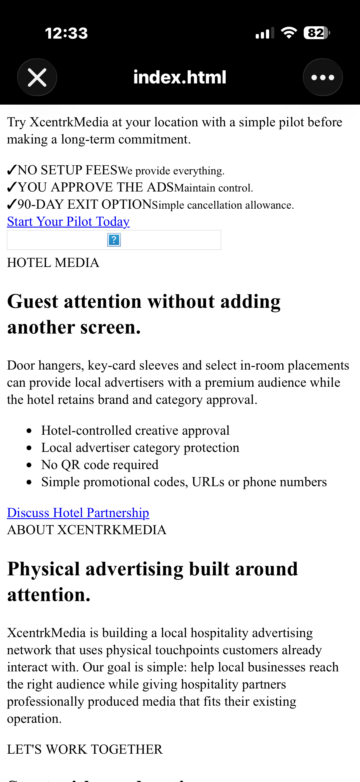 In-Room & Lobby Media
